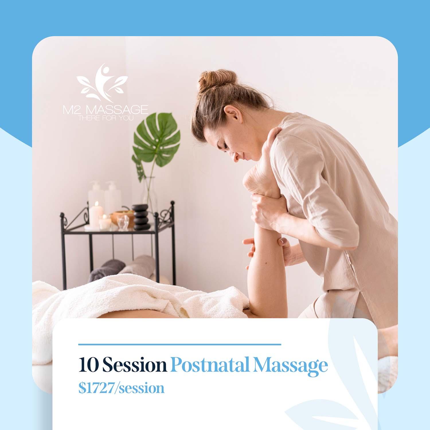 10 Sessions Postnatal Massage